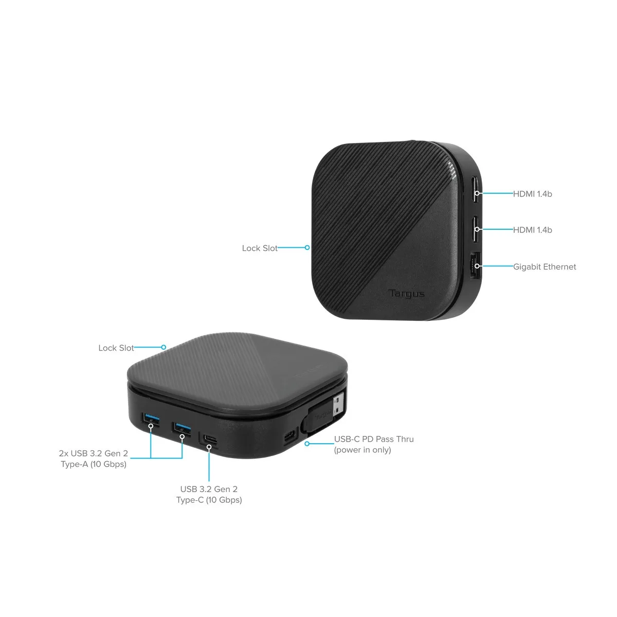 Dock Targus Usb-C Dual Hd 80W Pd - Imagen 5