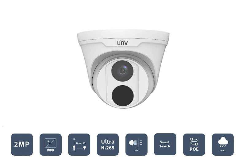 Cámara Ip Easy Tipo Torreta Resolucion 2Mpx Lente Fijo 2,8Mm Caracteristicas Dwdr,Ip67, Hlc, Ir 30M - Imagen 3