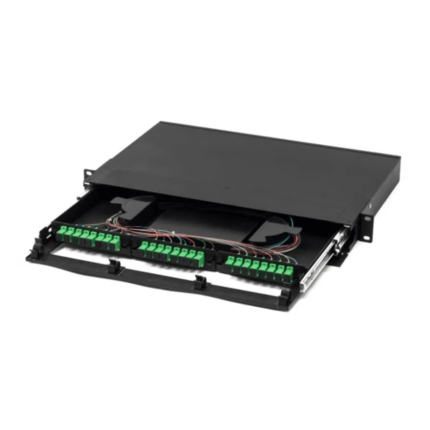 BANDEJA FO C/ ADAPTADOR SC/APC Y PIGTAIL SCAPC X24 C/PROTECCION DE ACRILICO - https://www.matcomsa.com.ar