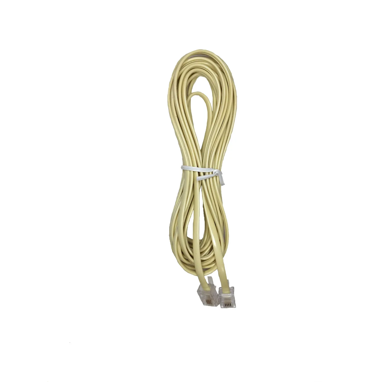 Cable Telefonico Plano Plug/plug 4m Marfil - https://www.matcomsa.com.ar
