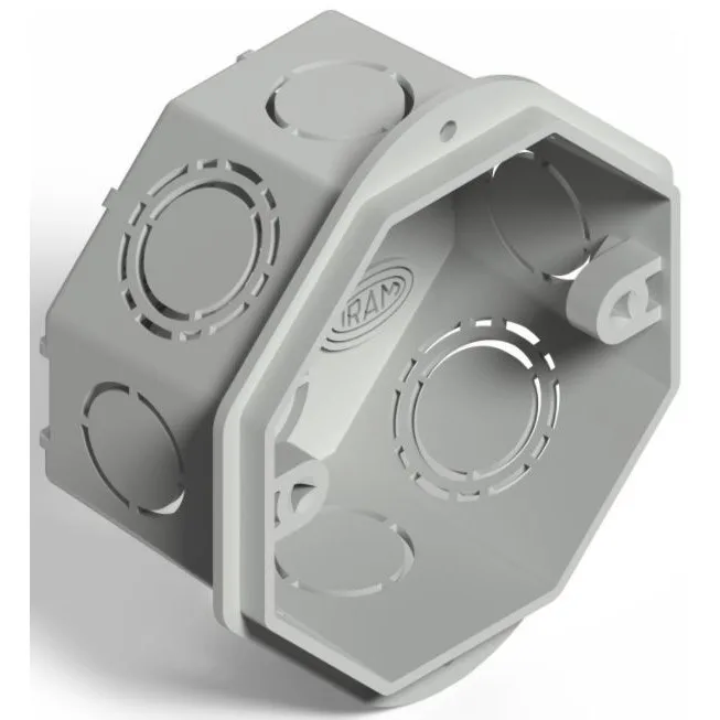Caja de Embutir Octogonal Chica C/oreja Plastica - https://www.matcomsa.com.ar