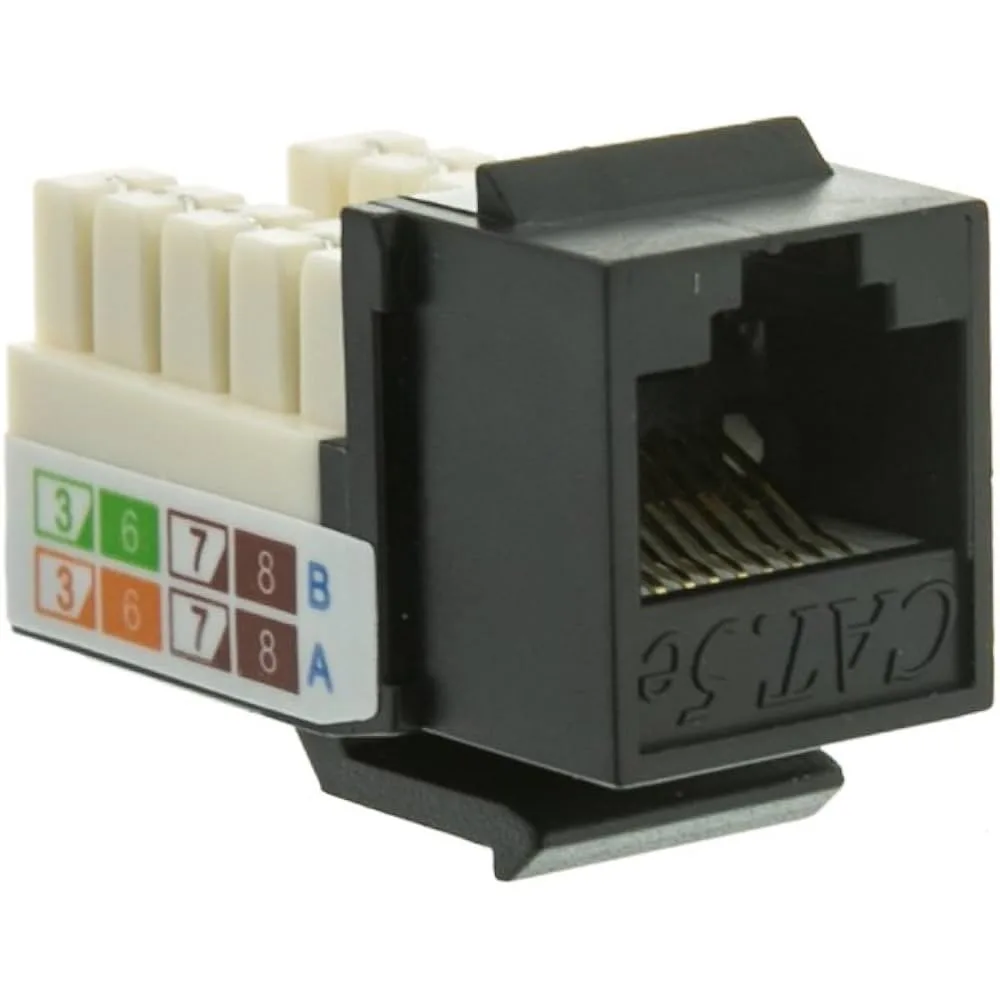(#) CONECTOR RJ45 CAT5E UTP KEYST NEGRO - https://www.matcomsa.com.ar