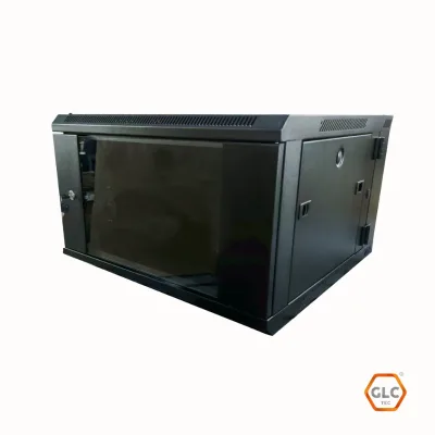 ECO MURAL 15U - 450 mm - 19" Pta. Crist./4soportes DESARMADOS - https://www.matcomsa.com.ar