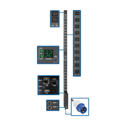 Epdu G2 Ma in C20 1ph Out (20) C13 + (4) C19 (u/s) - https://www.matcomsa.com.ar