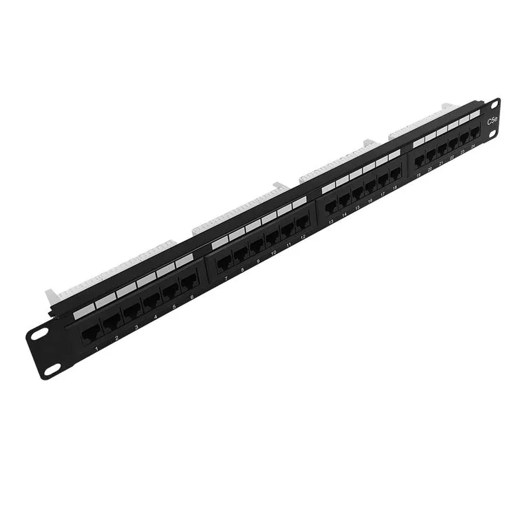 (#)PATCH PANEL 19 UTP 24P CAT 5E S-110 CARGADO - https://www.matcomsa.com.ar