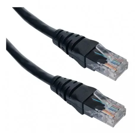 Patchcord Categoria 6 Negro 1,00 Metro Inyectado - https://www.matcomsa.com.ar