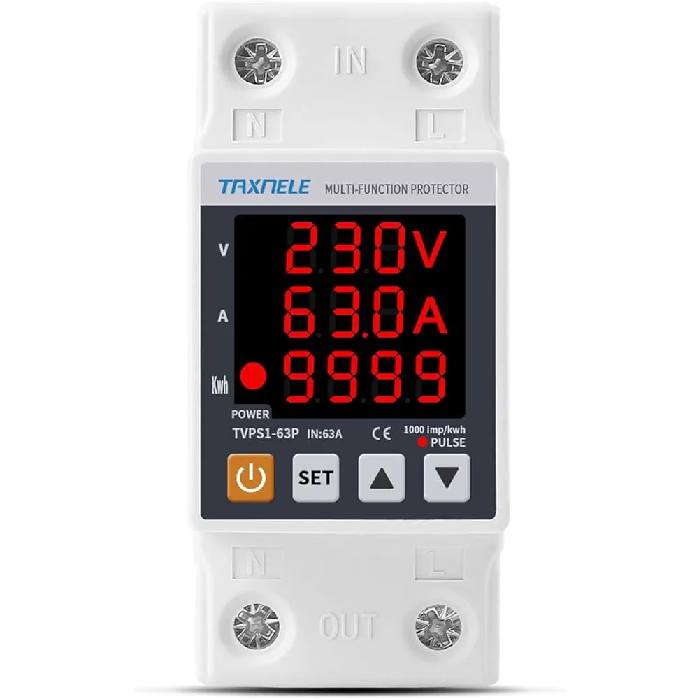 Protector de Tension P/riel Din 10amp - https://www.matcomsa.com.ar