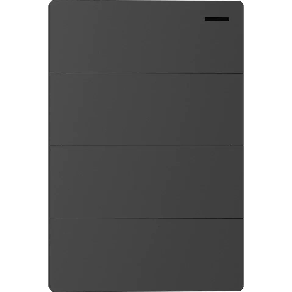 TECLA MILAN GRIS MACROLED 4 CANAL 2 VIAS AC 250V 10A MAX BASTIDOR METALICO - https://www.matcomsa.com.ar