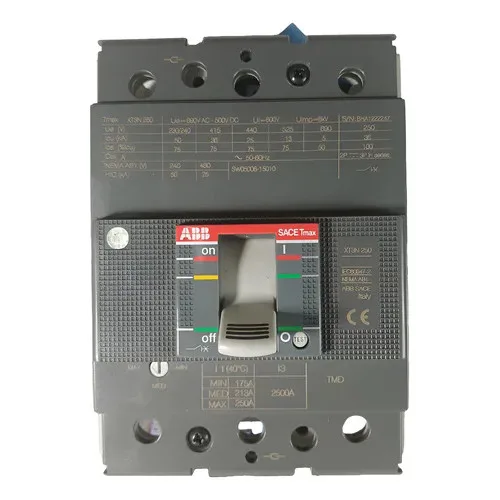 Xt3n 250 Tmd 250-2500 3p F F Tmd - Térmico Ajustable, Magnético Fijo - https://www.matcomsa.com.ar