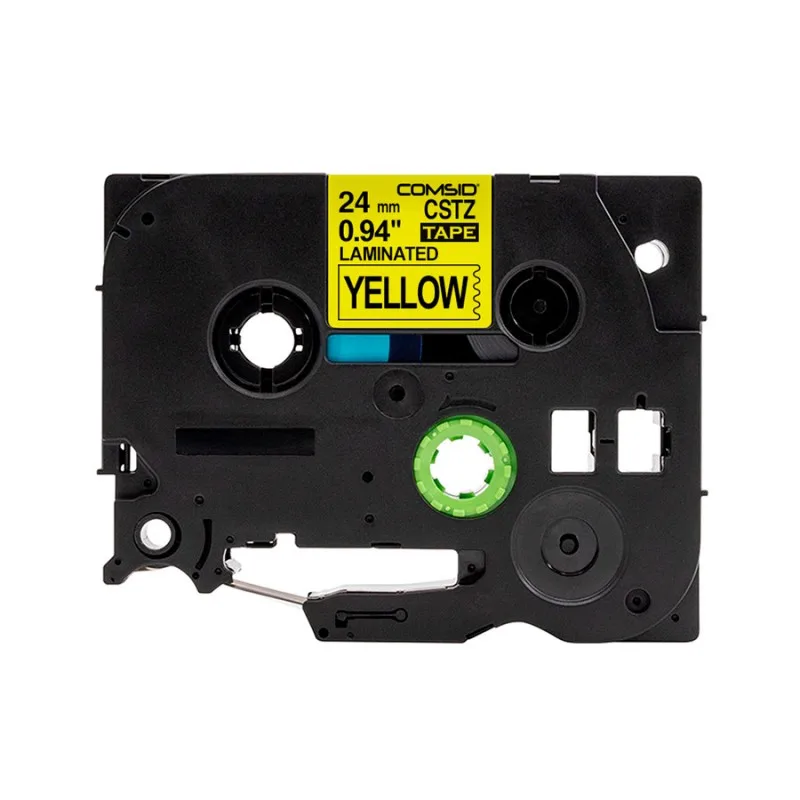 NEGRO SOBRE AMARILLO 24 MM - https://www.matcomsa.com.ar