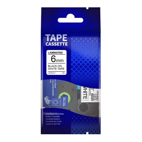 NEGRO SOBRE BLANCO 6 MM - https://www.matcomsa.com.ar