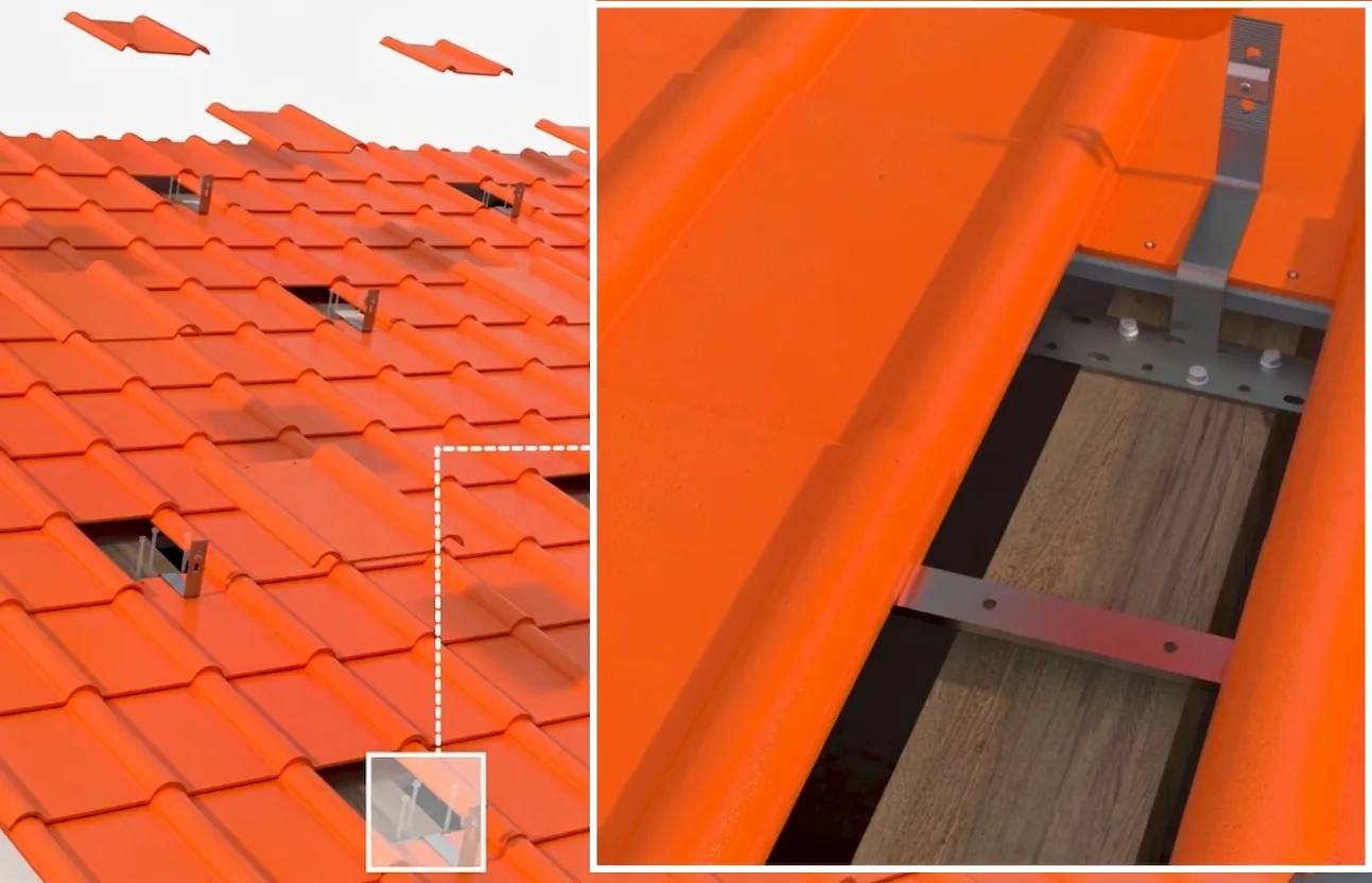 Estructura Antai Gancho Para Tejas (1X4) - Imagen 2