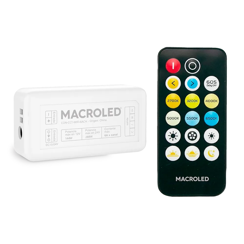 Controlador Smart Wifi Cct - Blancos Dinamicos Para Tiras Led - https://www.matcomsa.com.ar