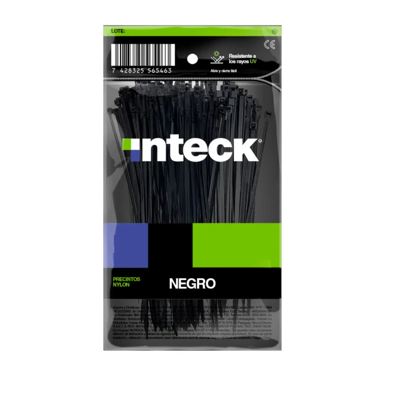Precinto De Nylon 7.6Mm X 300Mm - Negro X 50 Uni (Alt-7) - https://www.matcomsa.com.ar